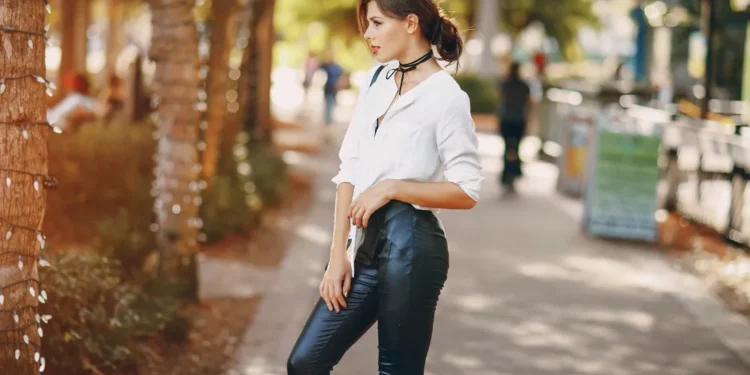 leather pants business casual